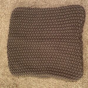 Pottery Barn Pillow Shams. Crochet. Gray. 21X23. Set of 2. Excellent Conditions.